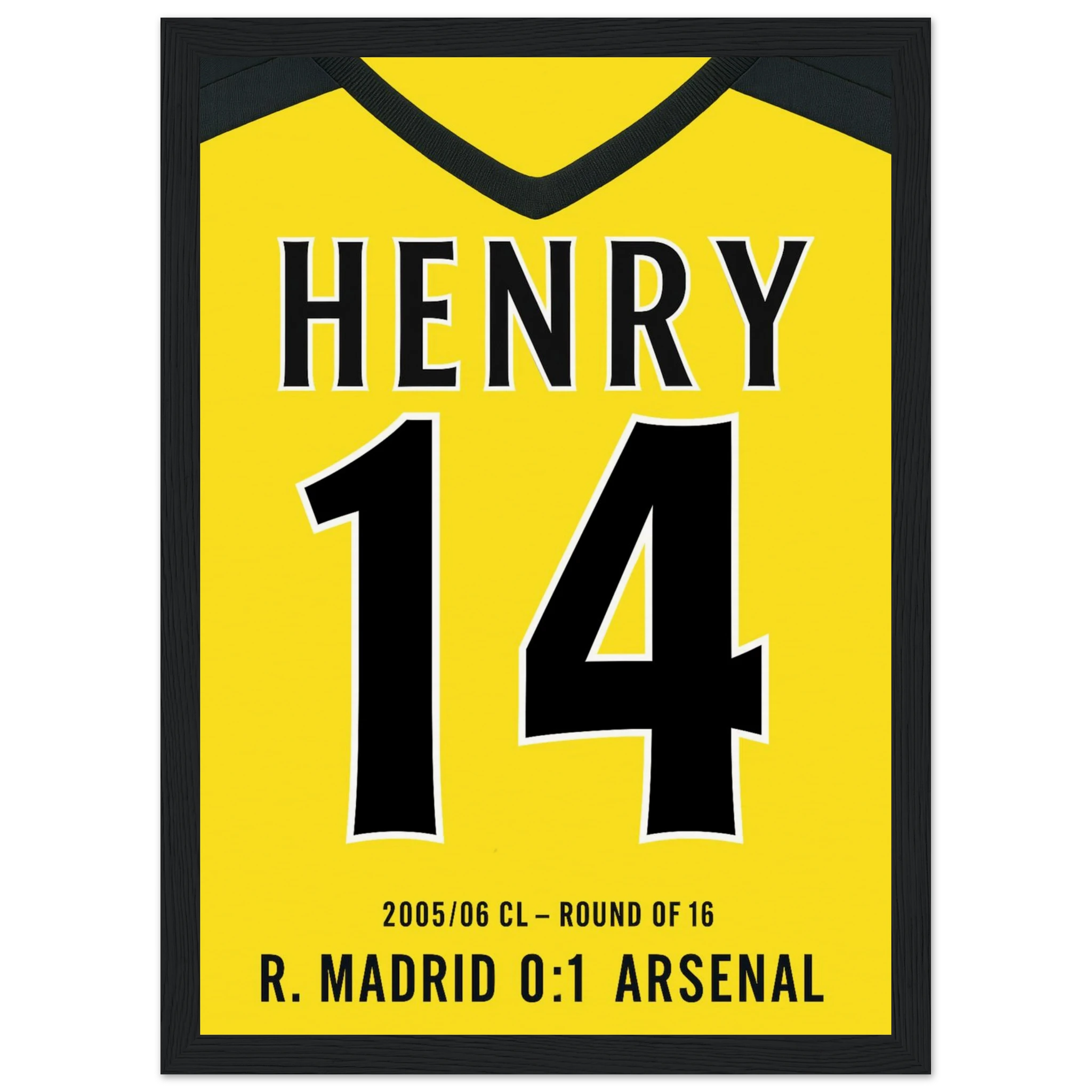 Thierry Henry Arsenal Poster – Iconic Goal vs Real Madrid, 2005/06 Champions League